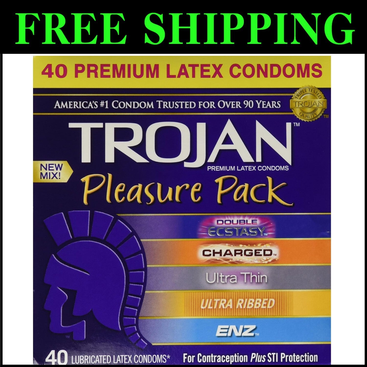 80 Premium Lubricated Condoms Assorted Styles - Comfort & Excitement