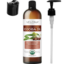 Load image into Gallery viewer, 32 Oz USDA Organic Jojoba Oil | Natural Moisturizer, Hair Growth &amp; Skin Hydrator