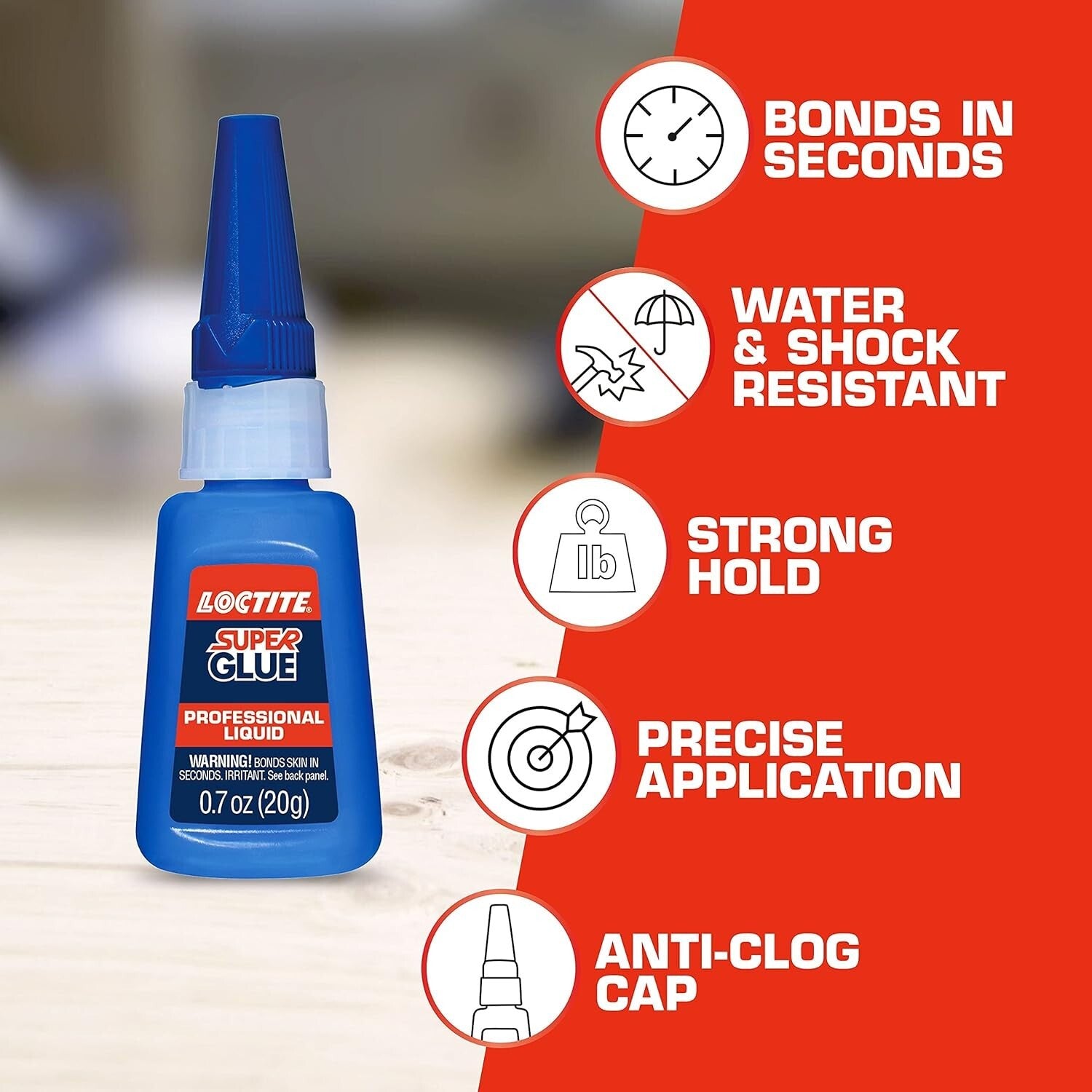 Professional Liquid Super Glue 12 Pack - Precision Nozzle, Quick-Dry Adhesive