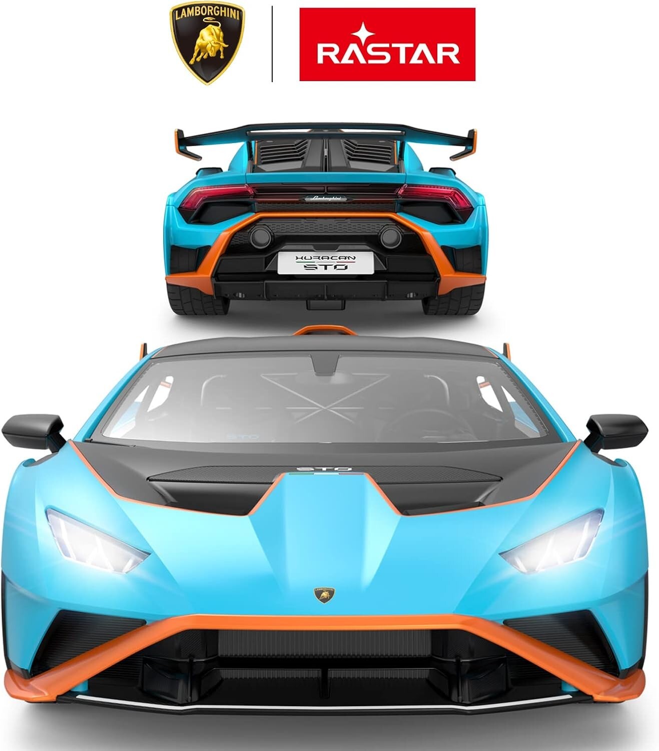 Blue Lamborghini Huracán STO R/C Toy Car 1/14 Scale - Perfect Gift for Ages 8-12