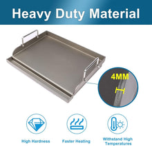 Load image into Gallery viewer, Durable Cast Iron Griddle for Gas Grill - 25" x 16" for Perfect Outdoor BBQs