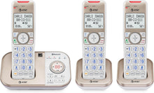 Load image into Gallery viewer, Champagne Gold/White Cordless Phone with Intercom and Digital Answering System