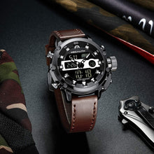 Load image into Gallery viewer, Men's Rugged Tactical Watch - Waterproof Digital, Alarm, and Stopwatch Features