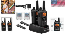 Load image into Gallery viewer, Long-Range Rechargeable Walkie Talkies with NOAA Weather Alert – 2 Pack