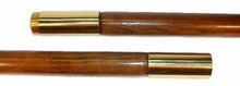 Load image into Gallery viewer, Handcrafted 8-Foot Indoor Flagpole in Brown &amp; Gold - Precision Machined Joint