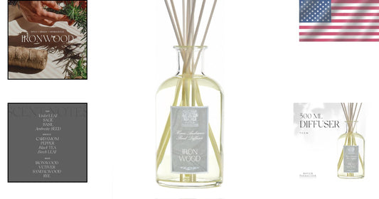 Antica Farmacista Ironwood 17 fl oz Diffuser - Eco-Friendly Aroma Enhancer