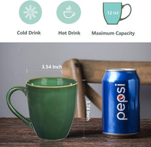 Load image into Gallery viewer, Chic 12 oz Stackable Coffee Mugs - Dishwasher &amp; Microwave Safe, Unique Glaze