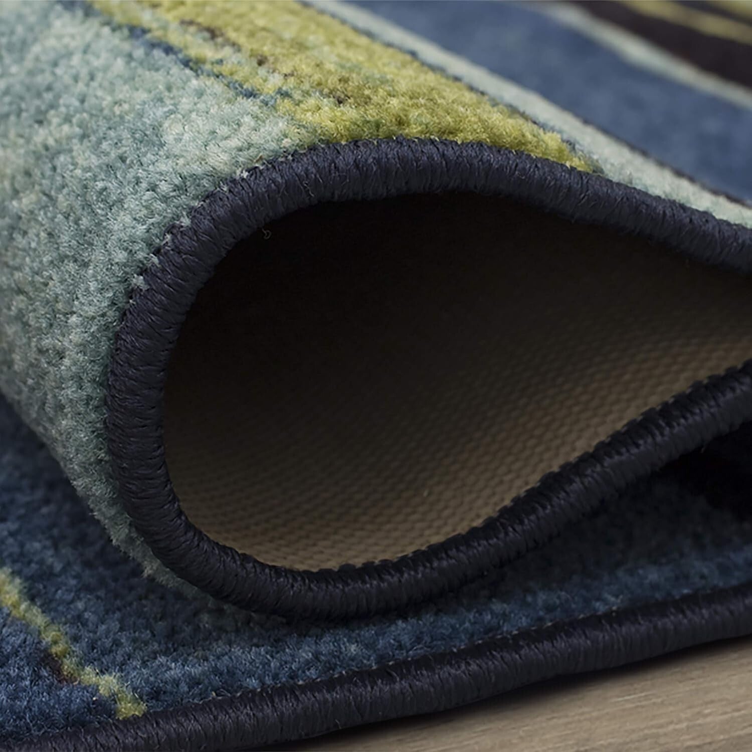 Elegant and Functional 2' x 8' Stain Resistant Stripe Area Rug for Living Spaces