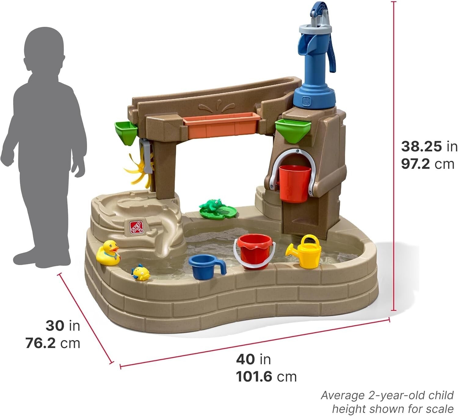 Outdoor Water Sensory Activity Table with Pump - Ideal for Growing Toddlers