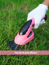 Load image into Gallery viewer, Compact Electric Grass Shear &amp; Hedge Trimmer in Pink - Perfect for Small Gardens