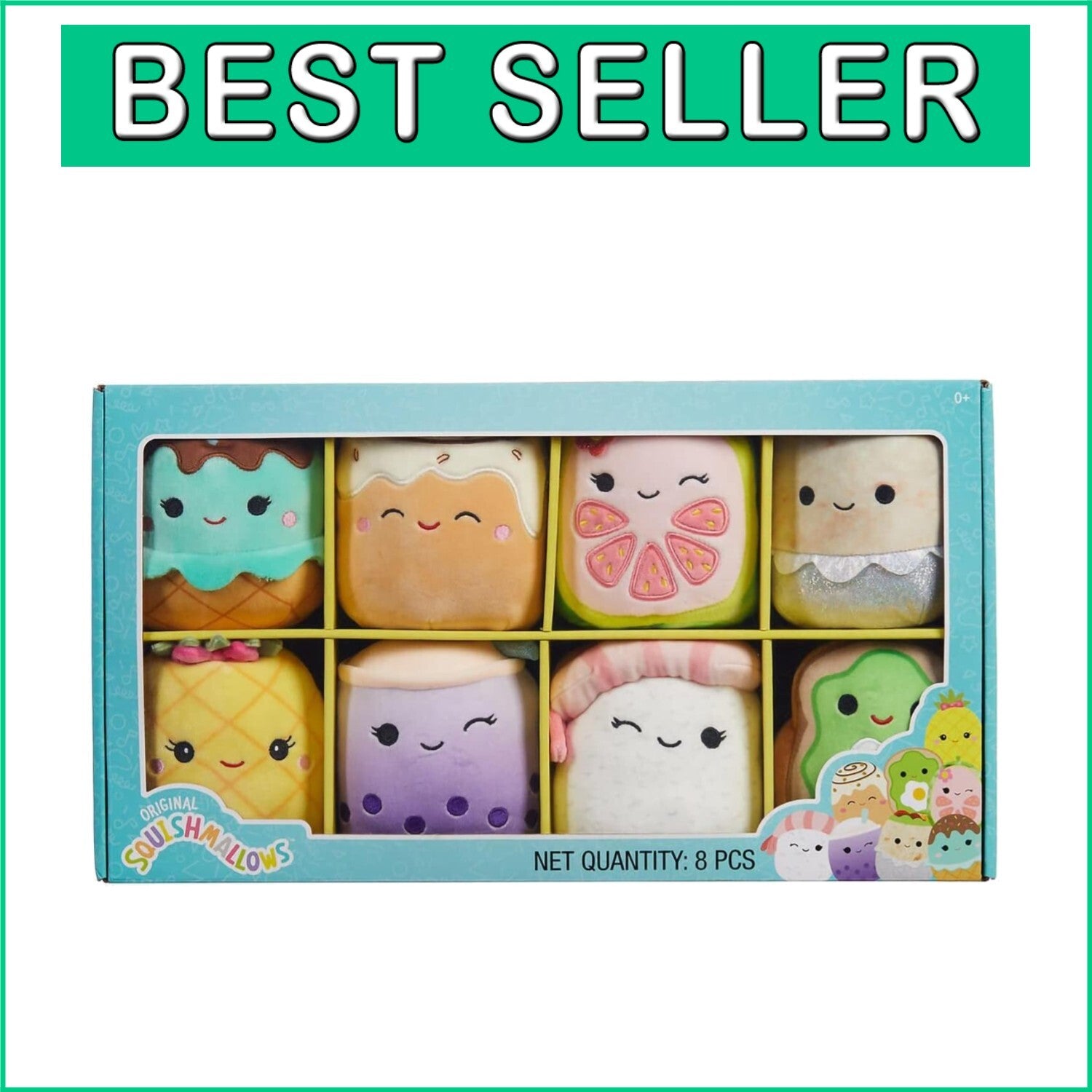 8-Pack 5-Inch Collectible Plush Toys - Soft Spandex Fabric & Machine Washable