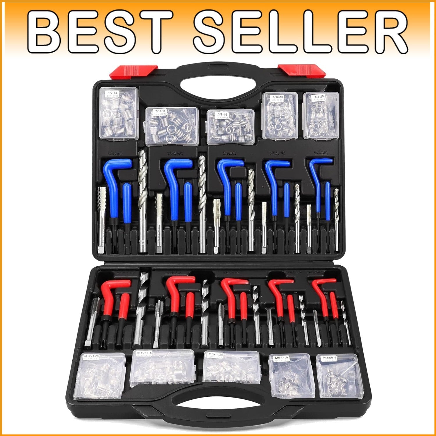 320-Piece Heli Coil Rethreading Insert Kit - Ultimate Thread Repair Solution
