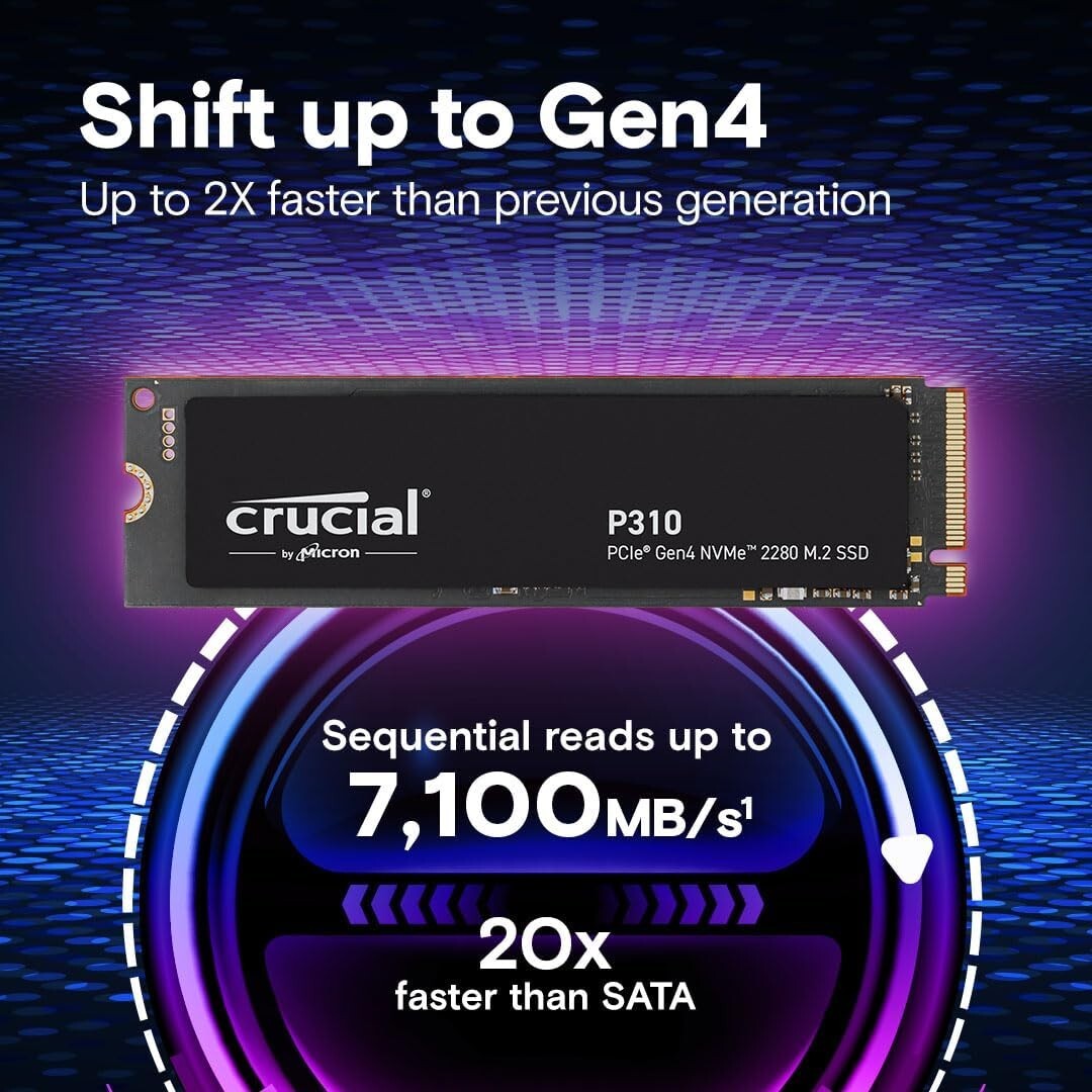 High-Performance 2TB P310 PCIe Gen4 SSD – Ideal for Gaming & Productivity
