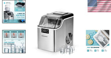 Load image into Gallery viewer, Portable Self-Cleaning Ice Cube Maker - 45Lbs Daily, 24 Cubes Every 13 Mins