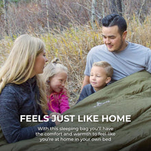 Load image into Gallery viewer, King-Sized TETON Double Sleeping Bag with Compression Sack - Snuggle Together