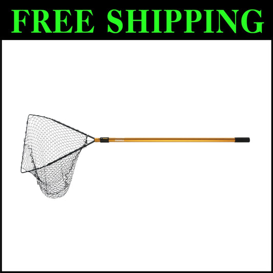 Effortless Fishing Experience: 52" Telescoping Net with Knotless Mesh Design