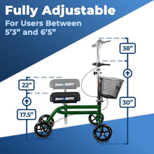 Load image into Gallery viewer, Foldable Knee Rover Scooter for Foot Surgery - Comfort &amp; Control with Basket