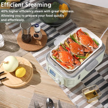 Load image into Gallery viewer, Quick Steam 5-Quart Electric Steamer with Auto Power-Off &amp; Timer Feature