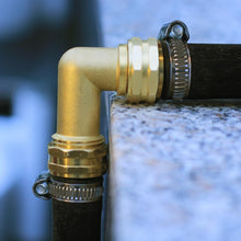 Load image into Gallery viewer, Quality Solid Brass 90-Degree Hose Elbow Connector - Pack of 10 for Durability