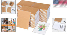 Load image into Gallery viewer, Portable 100 Count Mini Journals - 4.1" x 5.7" Kraft Notebooks for Creativity