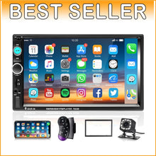 Load image into Gallery viewer, Upgrade Your Ride: Double Din 7-Inch Stereo with Touch Screen &amp; Rear Camera