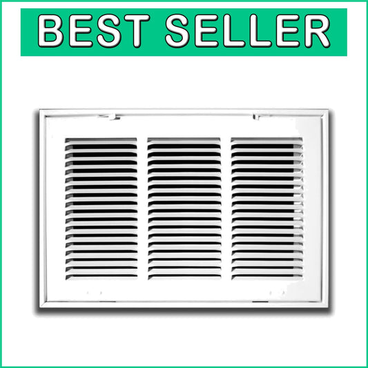 Durable 36" X 24" Alloy Steel HVAC Air Filter Grille with Powder-Coat Finish