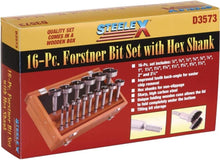 Load image into Gallery viewer, High Carbon Steel Forstner Bit Set - 16 Pieces for Flawless Wood Drilling