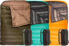 Load image into Gallery viewer, King-Sized TETON Double Sleeping Bag with Compression Sack - Snuggle Together