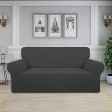 Load image into Gallery viewer, Soft Jacquard Loveseat Slipcover with Non-Slip Anchors - 80% Polyester Blend