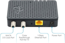 Load image into Gallery viewer, MoCA 2.5 Ethernet Adapter - Connect Up to 16 Nodes for Ultimate Performance