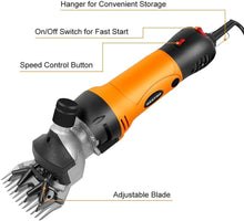 Load image into Gallery viewer, Heavy Duty Professional Sheep Shears with Adjustable Speed – Perfect for Farmers
