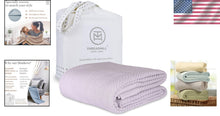 Load image into Gallery viewer, All-Season Lightweight King Size Blanket - Durable Herringbone Cotton Throw