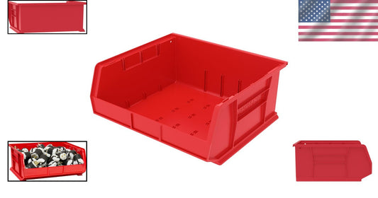 Durable and Customizable AkroBins - 75 lbs Plastic Storage Bins, Easy Retrieval