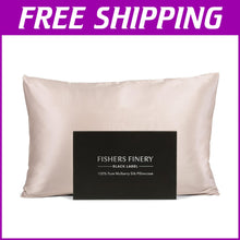Load image into Gallery viewer, Ultra-Soft King Size Mulberry Silk Pillowcase - Wrinkle Resistant &amp; Breathable