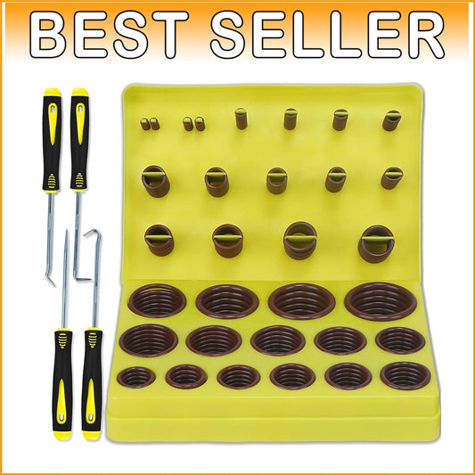 Essential 386 PCS Fluorocarbon O Ring Kit – 30 Sizes with Precision Tools