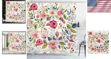 Load image into Gallery viewer, Water-Resistant Spring Floral Shower Curtain - 69"W x 84"L with Bold Graphics