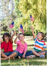 Load image into Gallery viewer, 200 Pack Mini American Flags on Stick - 4x6 Inch for Patriotic Celebrations