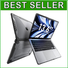 Load image into Gallery viewer, Stylish Black Shock-Absorbing Protective Case for MacBook Air 13.6 Inch