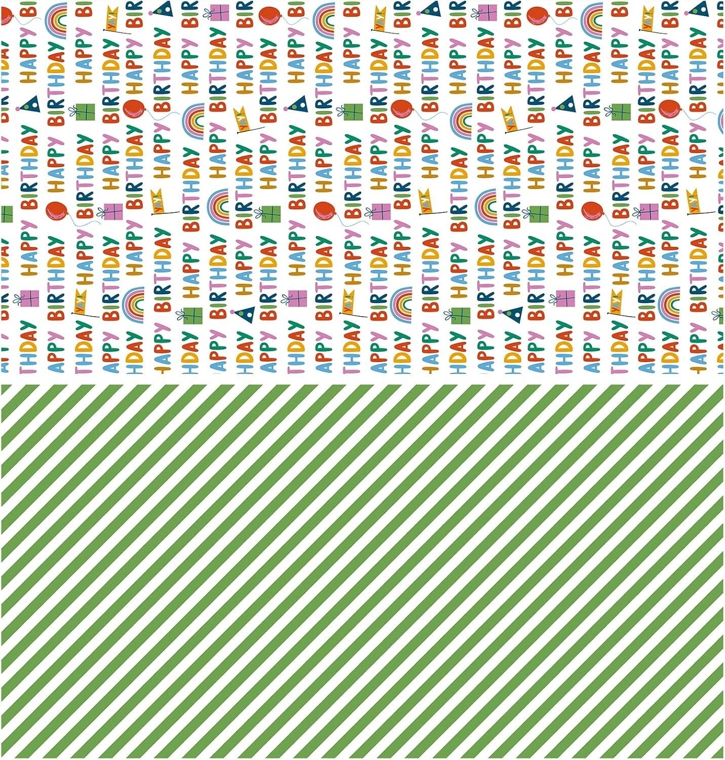 Premium 30 Inch Reversible Birthday Wrap - Perfect for Parties & Celebrations