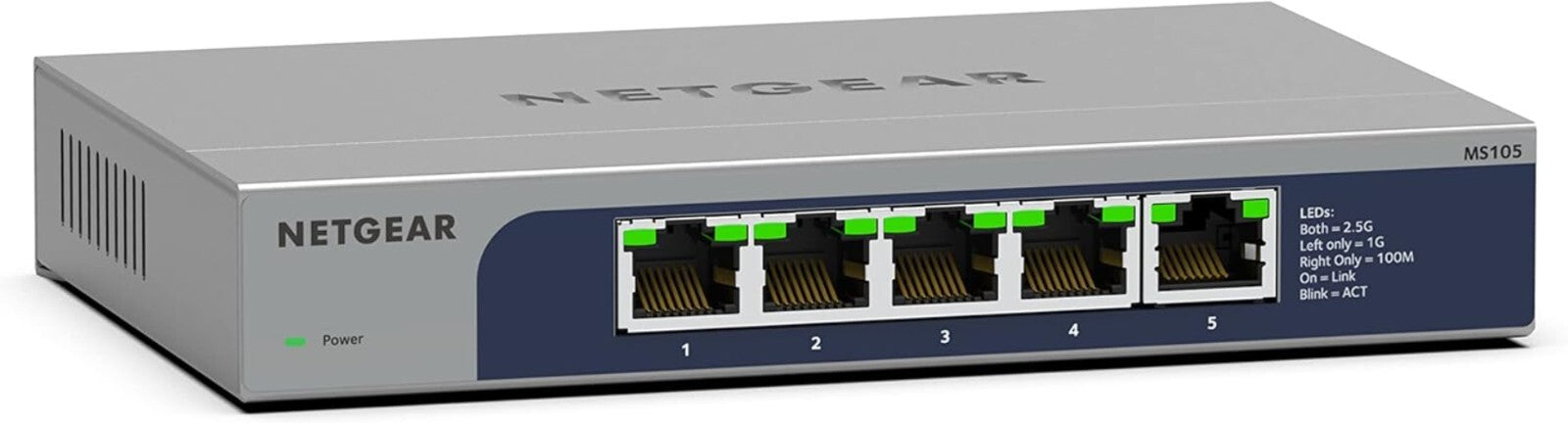 Durable 5-Port Multi-Gig Network Switch - Seamless Integration for Businesses