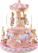Load image into Gallery viewer, Enchanting Snow Globe Music Box: 'You Are My Sunshine' with Multi-Color Lights
