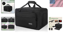 Load image into Gallery viewer, Versatile Padded Speaker Bag for 8" Speakers - Double Zipper &amp; Exterior Pocket