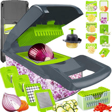 Load image into Gallery viewer, Versatile 20-in-1 Food Chopper &amp; Slicer - Stainless Steel Blades for Quick Prep
