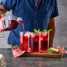 Load image into Gallery viewer, Natural Cranberry Raspberry Juice - 8 Pack of 64 Fl Oz Bottles, Low Calorie