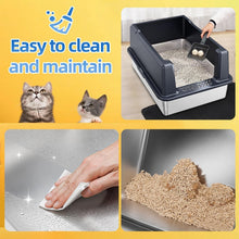 Load image into Gallery viewer, Super Large 28''L Stainless Steel Litter Box for Comfort &amp; Hygiene - XXXL Design