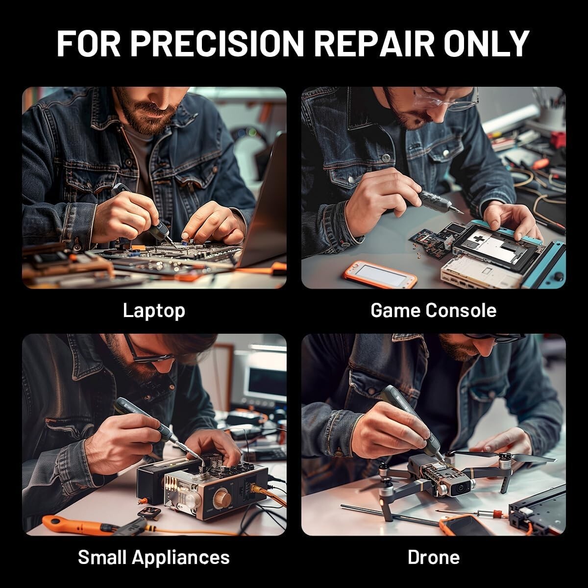 181-Piece Electric Screwdriver Set with 160 Precision Bits - Ultimate Repair Kit