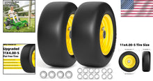 Load image into Gallery viewer, 11x4-5 Solid Mower Tires with Superior Traction - Perfect for Zero-Turn Models