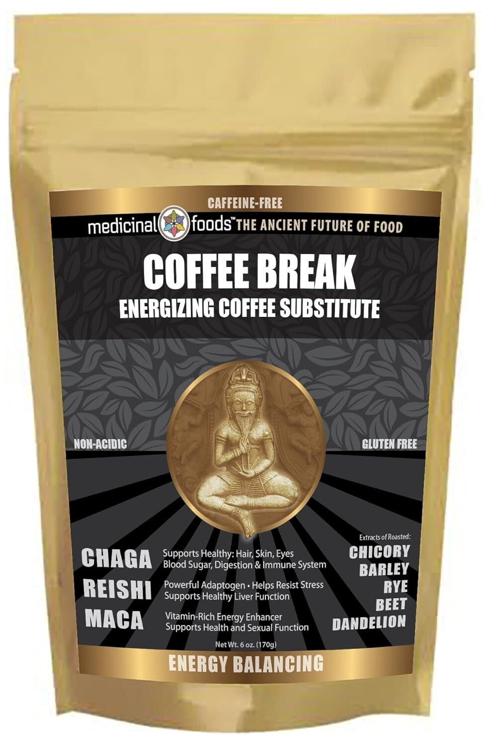 Caffeine-Free Herbal Coffee Alternative - Rich Flavor with Powerful Superfoods