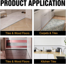 Load image into Gallery viewer, Minimalist Gray Floor Edging Strip - Self-Adhesive Transition for 9-10MM Heights