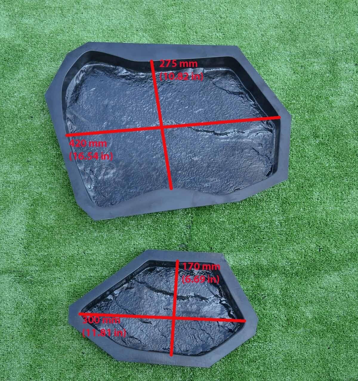 Reusable Plastic Molds for Garden Pathways - Create Custom Flagstone Designs